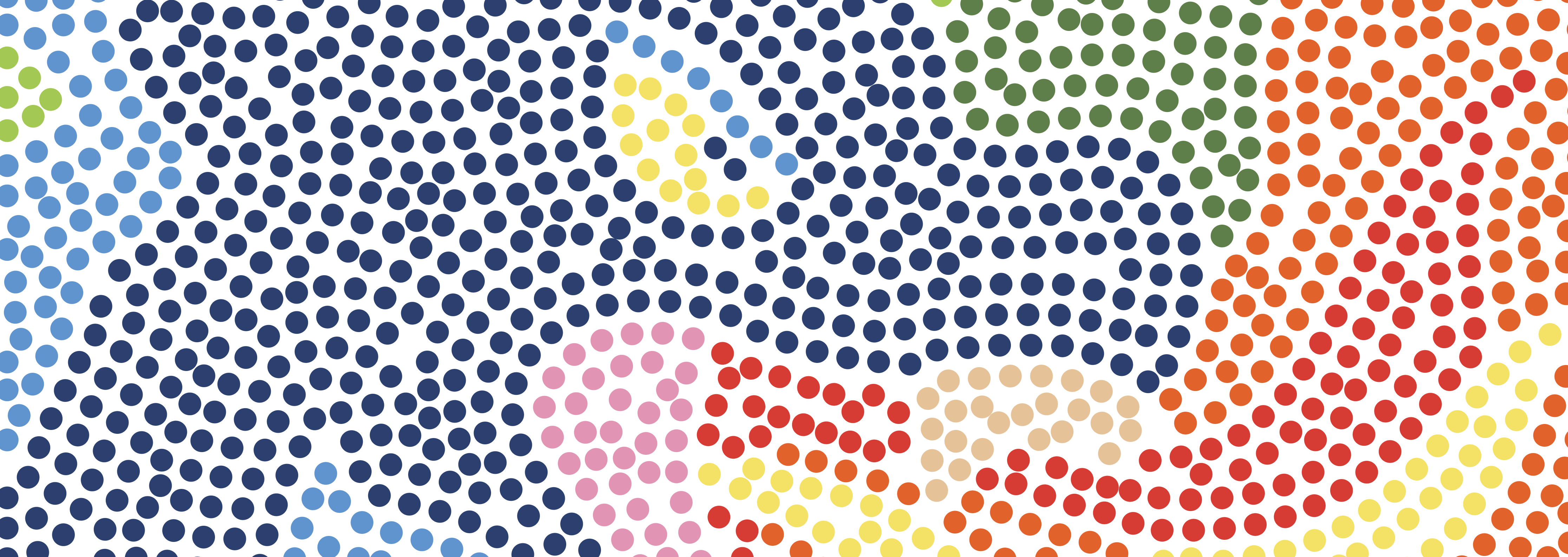 Dot-by-letter flow banner