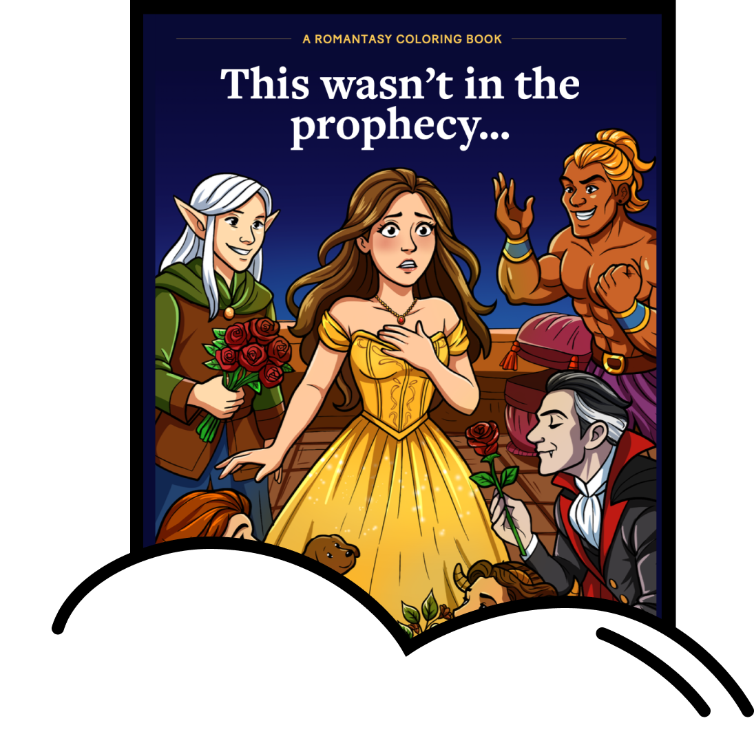 Romantasy Coloring Book