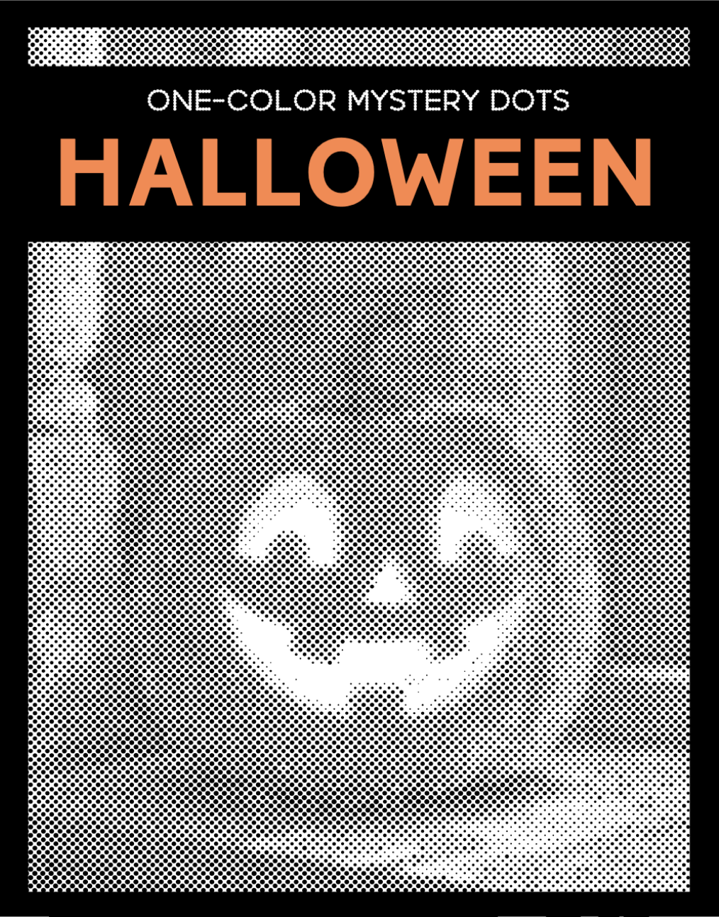 One Color Mystery Dots: Halloween