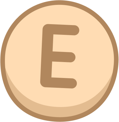 Letter Beads font letter E