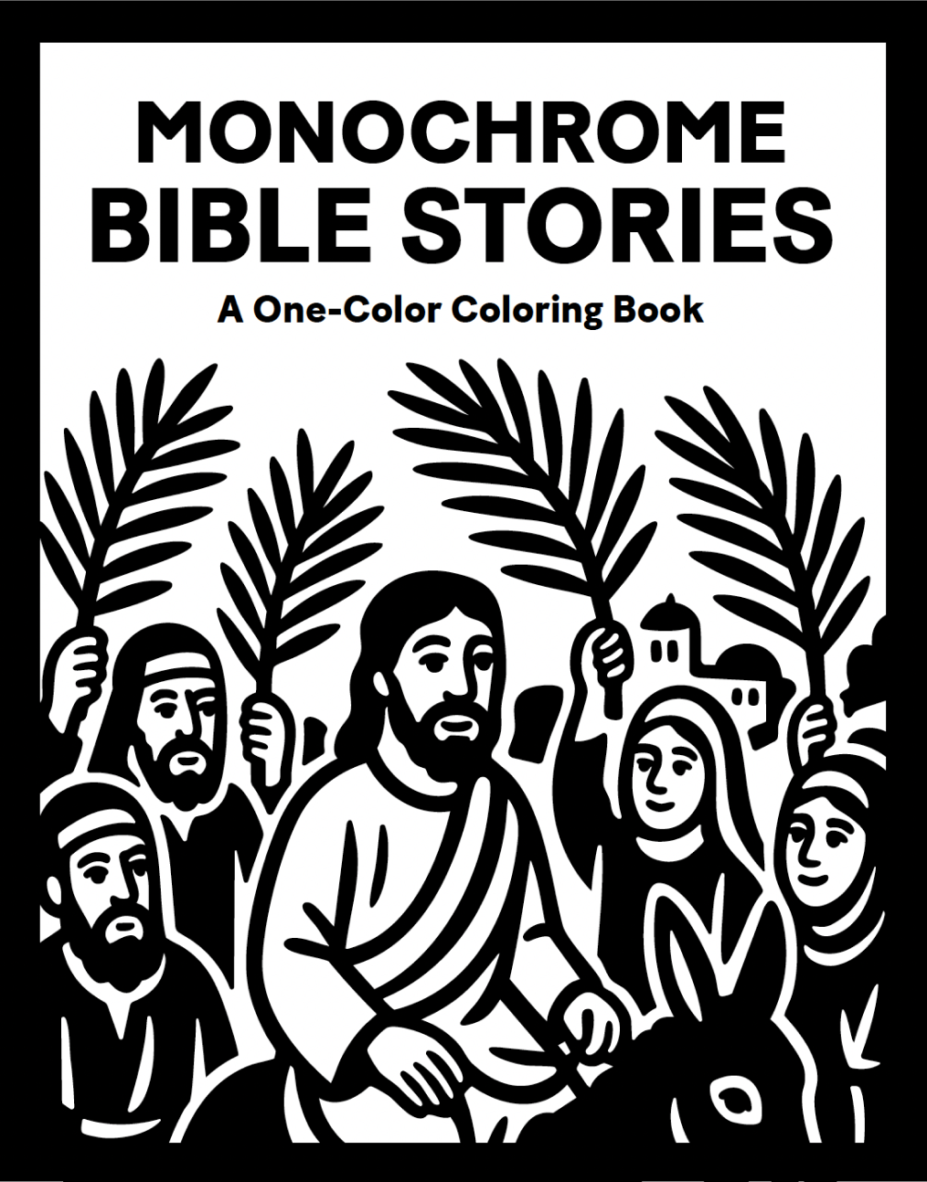 Monochrome Coloring: Bible Stories