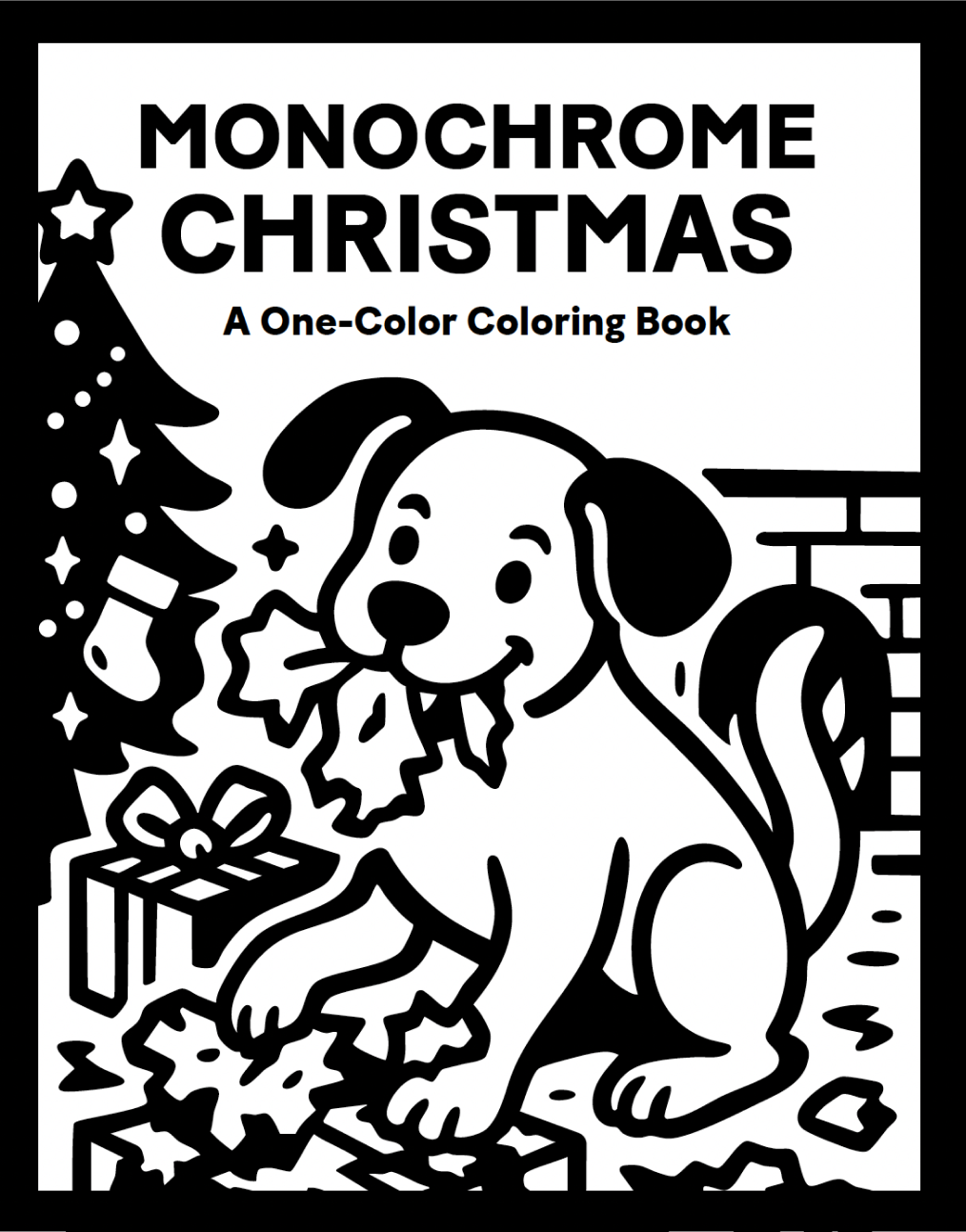 Monochrome Coloring: Christmas