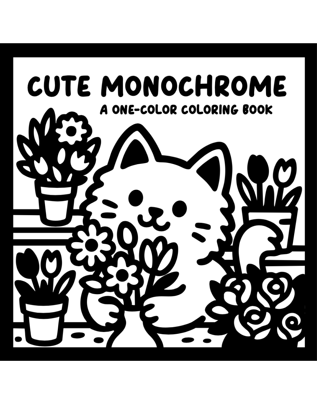 Monochrome Coloring: Cute