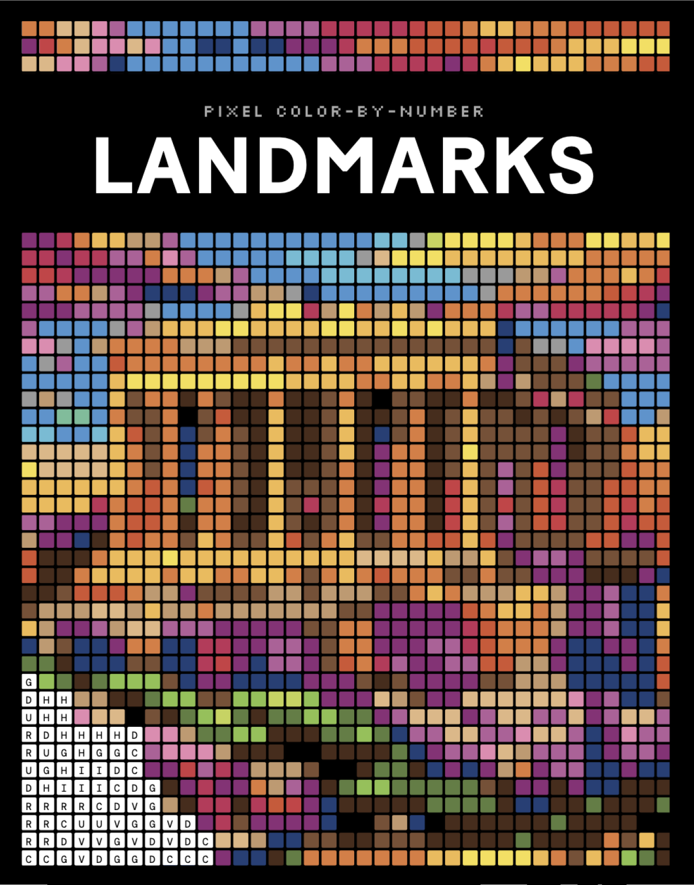 Pixel Color-By-Number: Landmarks