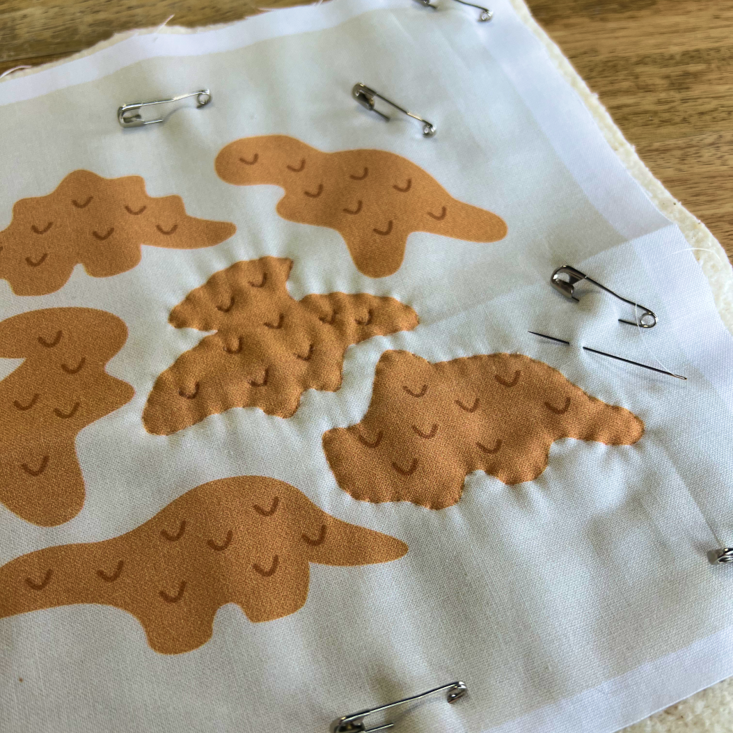 Quilting with invisible thread